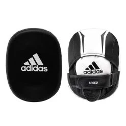 Adidas Leather Pro Speed 550 Focus Mitts – Black/White.