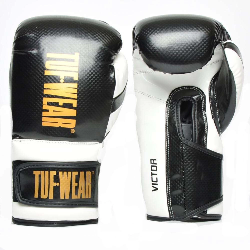 Tuf Wear Victor Training Glove – Black/White/Gold 1 Tuf Wear Victor Training Glove – Black/White/Gold
