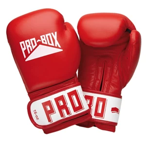 Pro-Box Club Essentials Leather Gloves – Red 1 Pro-Box Club Essentials Leather Gloves – Red