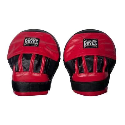 Cleto Reyes Curved Strapped Focus Mitts – Red/Black 1 Cleto Reyes Curved Strapped Focus Mitts – Red/Black