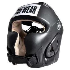 Tuf Wear Leather Headgear With Cheek – Black