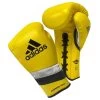 Adidas AdiSpeed Lace-Up Boxing Gloves – Yellow/Black/Silver