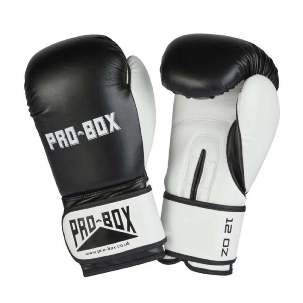 Pro-Box Club Spar Gloves – Black/White 1 Pro-Box Club Spar Gloves – Black/White