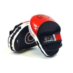 Rival RPM7 Fitness And Punch Mitts – Silver/Black -Champion Boxing Shop RPM7 redblack large 1