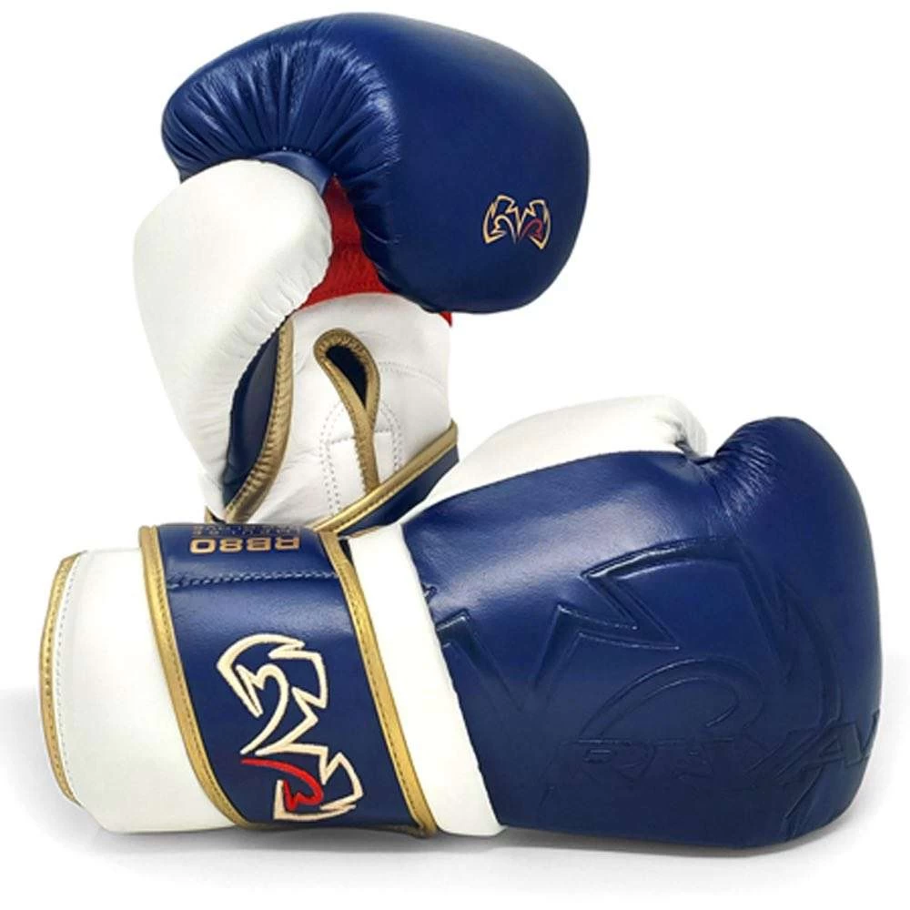 Rival RS80V Impulse Sparring Gloves – Blue/White/Gold 1 Rival RS80V Impulse Sparring Gloves – Blue/White/Gold