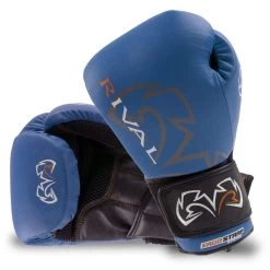 Rival RS10V Optima Hook And Loop Sparring Gloves – Blue