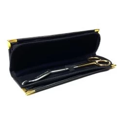 Rival Gold 8″ Scissors – With Protective Case -Champion Boxing Shop SCISSORS GOLD case