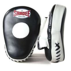 Sandee Leather Curved Focus Mitt – Black/White