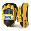 Sandee Leather Curved Focus Mitt – Black/Yellow
