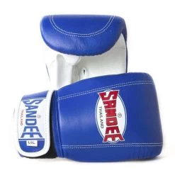Sandee Leather Bag Glove – Blue/White
