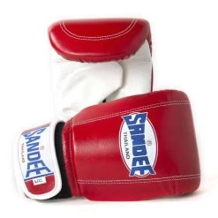 Sandee Leather Bag Glove – Blue/White -Champion Boxing Shop SandeeVelcroRedWhiteLeatherBagGlove 2nd