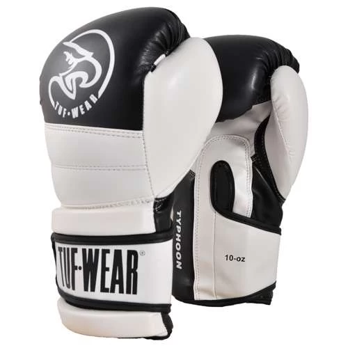 Tuf Wear Typhoon Training Boxing Glove – White/Black 4 Tuf Wear Typhoon Training Boxing Glove – White/Black - Image 4
