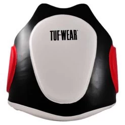 Tuf Wear Armour Body Shield Protector – Black/White/Red -Champion Boxing Shop TW15420ArmourBodyShieldfront