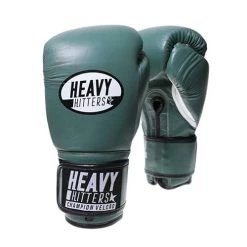 Heavy Hitters Cowhide Leather Champion Boxing Gloves – Green/Black