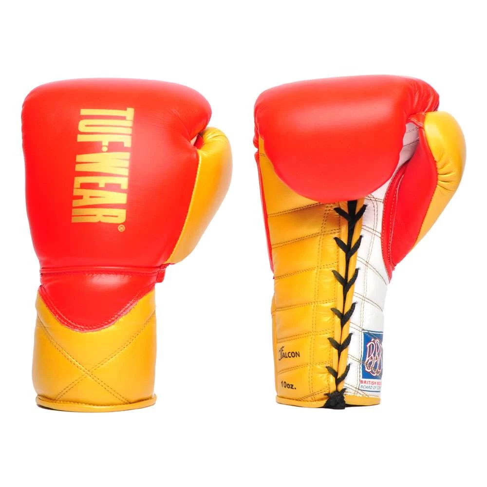 Tuf Wear Falcon Contest Glove BBofC Approved – Red/Gold 1 Tuf Wear Falcon Contest Glove BBofC Approved – Red/Gold