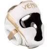 Venum Elite Cheek Headguard – White/Gold