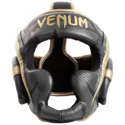 Venum Elite Cheek Head Guard – Dark Camo/Gold -Champion Boxing Shop Venum Elite Cheek Head Guard Dark CamoGold2