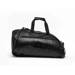 Adidas Boxing 2 In 1 PU Holdall -Champion Boxing Shop adiacc051 2in1 bag black white back