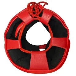 Adidas AdiStar Pro Head Guard – Red/White -Champion Boxing Shop adiphg01 red top copy