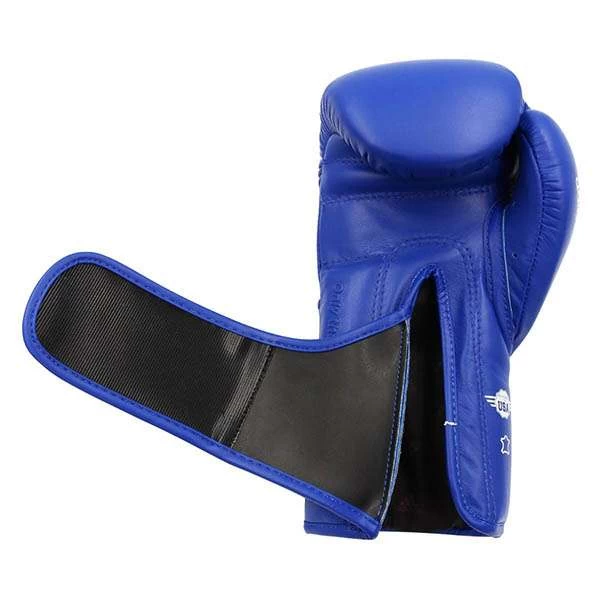 Adidas AdiSpeed Hook And Loop Boxing Gloves – Blue/White 2 Adidas AdiSpeed Hook And Loop Boxing Gloves – Blue/White - Image 2