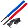 BXR Warrior Stick Set With Mesh Bag – Red And Blue