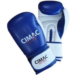 Cimac Artificial Leather Boxing Gloves – Red/White -Champion Boxing Shop blue glovescimac 1