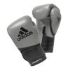 Adidas AdiSpeed Hook And Loop Boxing Gloves – Grey/Black