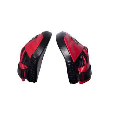 Cleto Reyes Curved Strapped Focus Mitts – Red/Black 2 Cleto Reyes Curved Strapped Focus Mitts – Red/Black - Image 2