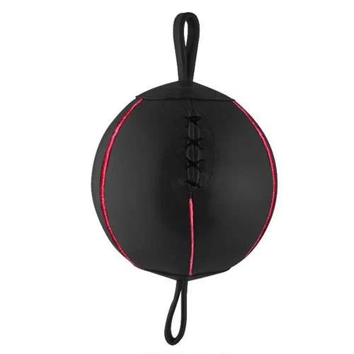 Cleto Reyes Double End Round Leather Bag – Black/Red 2 Cleto Reyes Double End Round Leather Bag – Black/Red - Image 2