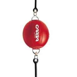 Carta Sports Leather Floor To Ceiling Ball With Floor & Ceiling Hooks – Red -Champion Boxing Shop floor to ceiling ball carta 3