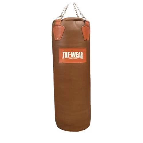 Tuf Wear Gigantor 4.5ft Leather Punch Bag – Classic Brown 1 Tuf Wear Gigantor 4.5ft Leather Punch Bag – Classic Brown