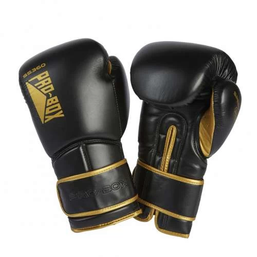 Pro-Box Speed-Lite Sparring Gloves – Black/Gold 1 Pro-Box Speed-Lite Sparring Gloves – Black/Gold