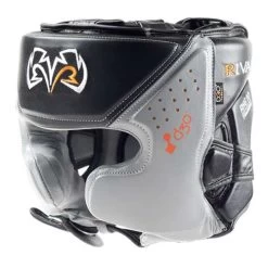Rival RHG10 INTELLI-SHOCK Headgear – Black/Grey -Champion Boxing Shop grey5D