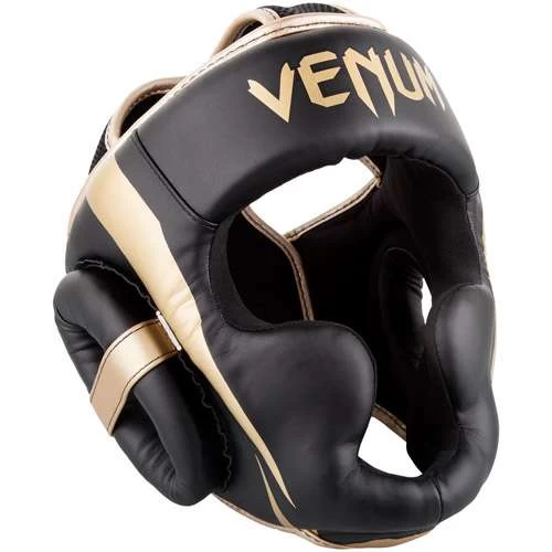 Venum Elite Cheek Headguard – White/Gold 5 Venum Elite Cheek Headguard – White/Gold - Image 5