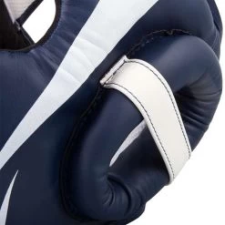 Venum Elite Cheek Headguard – Navy Blue/White -Champion Boxing Shop headgear elite navyblue white 1500 05 1