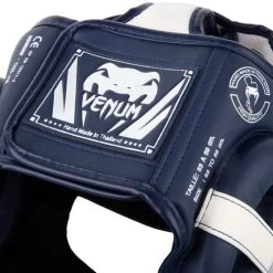 Venum Elite Cheek Headguard – Navy Blue/White -Champion Boxing Shop headgear elite navyblue white 1500 06 1
