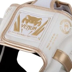 Venum Elite Cheek Headguard – White/Gold 17 Venum Elite Cheek Headguard – White/Gold -Champion Boxing Shop headgear elite white gold 1500 07