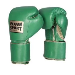 Paffen Sport Pro Wide Boxing Gloves “Fury” – Green/Gold