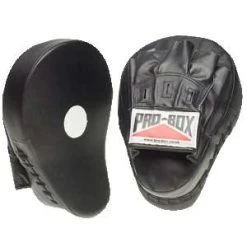 Pro-Box Punch Paddles & Curved Hook And Jab Pads – Black -Champion Boxing Shop proboxcurvedhj300 1