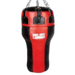 Pro-Box Red Leather Uppercut Angle Bag – Red/Black