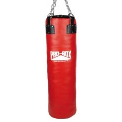 Pro-Box Red Leather Super Heavy Punchbag – 4ft