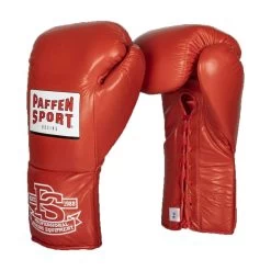 Paffen Sport Pro Mexican Lace Up Sparring Gloves – Red