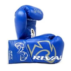Rival RFX Guerrero Pro Fight Lace Up Glove – Blue