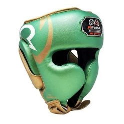 Rival RHG100 Professional Cheek Headgear – White/Gold -Champion Boxing Shop rhg100 green 01 1 3