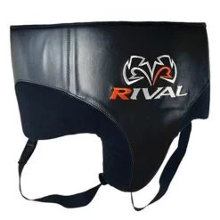 Rival RNFL10 Leather 360 Groin Protector – Blue/Black -Champion Boxing Shop rival RNFL10 black 02 large 2