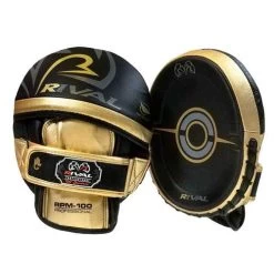 Rival RPM100 Professional Punch Mitts – Black/Gold