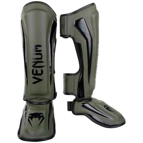 Venum Elite Standup Shinguards – Black/Gold 4 Venum Elite Standup Shinguards – Black/Gold - Image 4