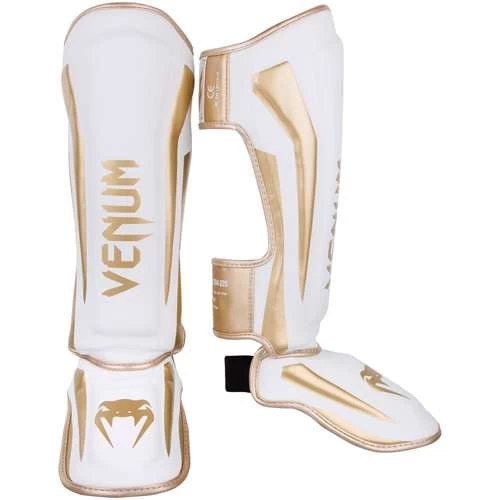 Venum Elite Standup Shinguards – Black/Gold 3 Venum Elite Standup Shinguards – Black/Gold - Image 3