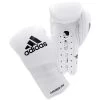 Adidas AdiSpeed Lace Up Boxing Gloves – White/Black