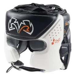 Rival RHG10 INTELLI-SHOCK Headgear – Black/Black 11 Rival RHG10 INTELLI-SHOCK Headgear – Black/Black -Champion Boxing Shop whiteheadgurd 1